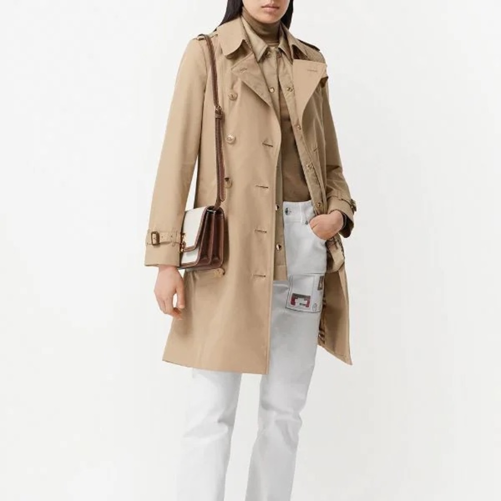 AUTHENTIC NWOT Burberry Chelsea Mid-Length Heritage Trench Coat US6